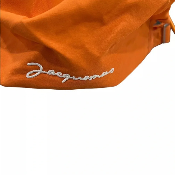 Jacquemus La Casquette Cache Orange Baseball Cap NWT For Pony Tail Sz 60 - Picture 2 of 3